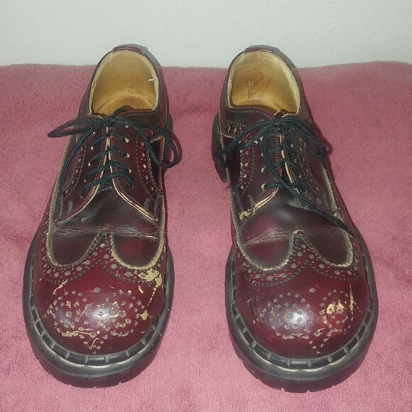 GRIPFAST STEEL TOE OXFORD BROWN LEATHER SHOES SZ 5 UK 35 - Picture 6 of 16